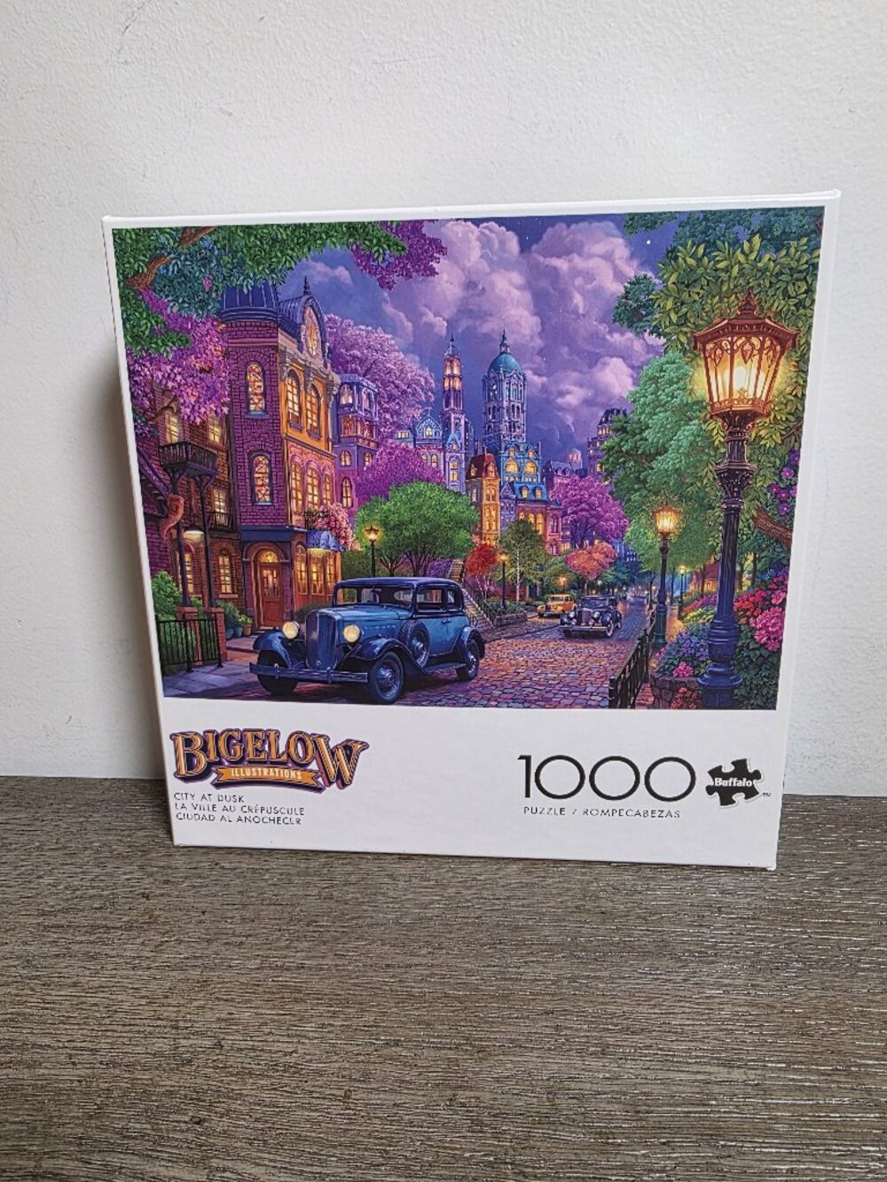 City at Dusk - 1000 Piece Jigsaw Puzzle by Buffalo Games Bigelow Illustrations